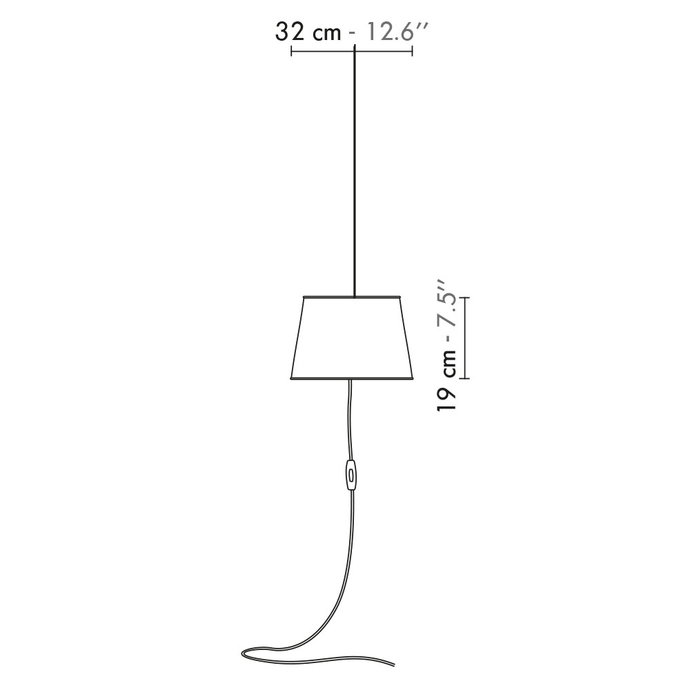 Nuage Nomade Pendelleuchte, Gelb/Gold, Medium Ø: 32 cm