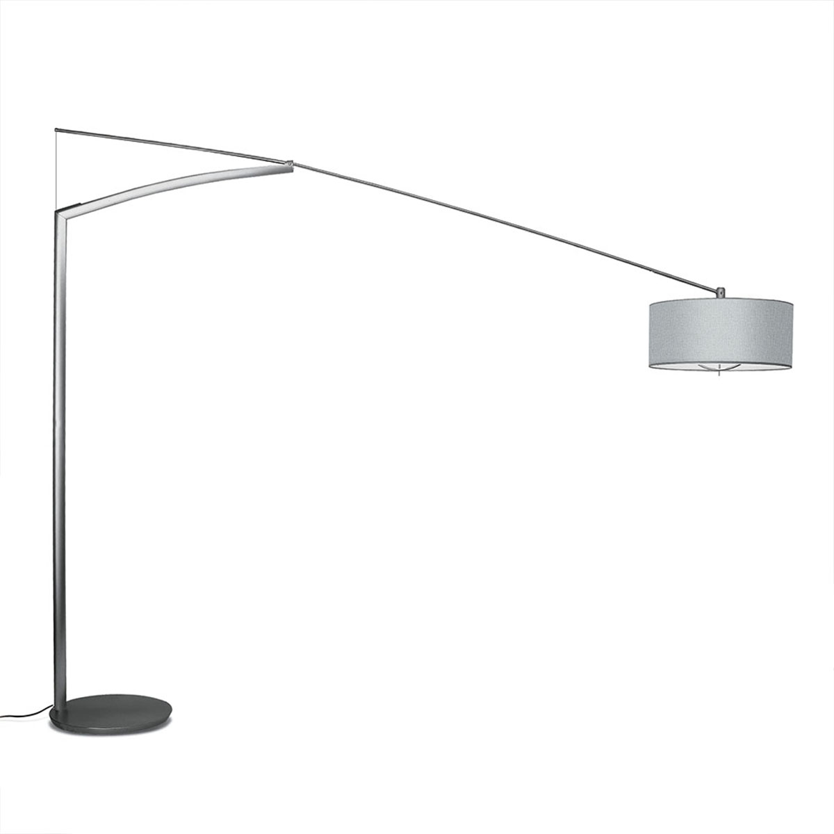 Balance 5190 Steh- /Bogenleuchte, L: 260 cm, H: 210 cm, Chrom, Baumwolle