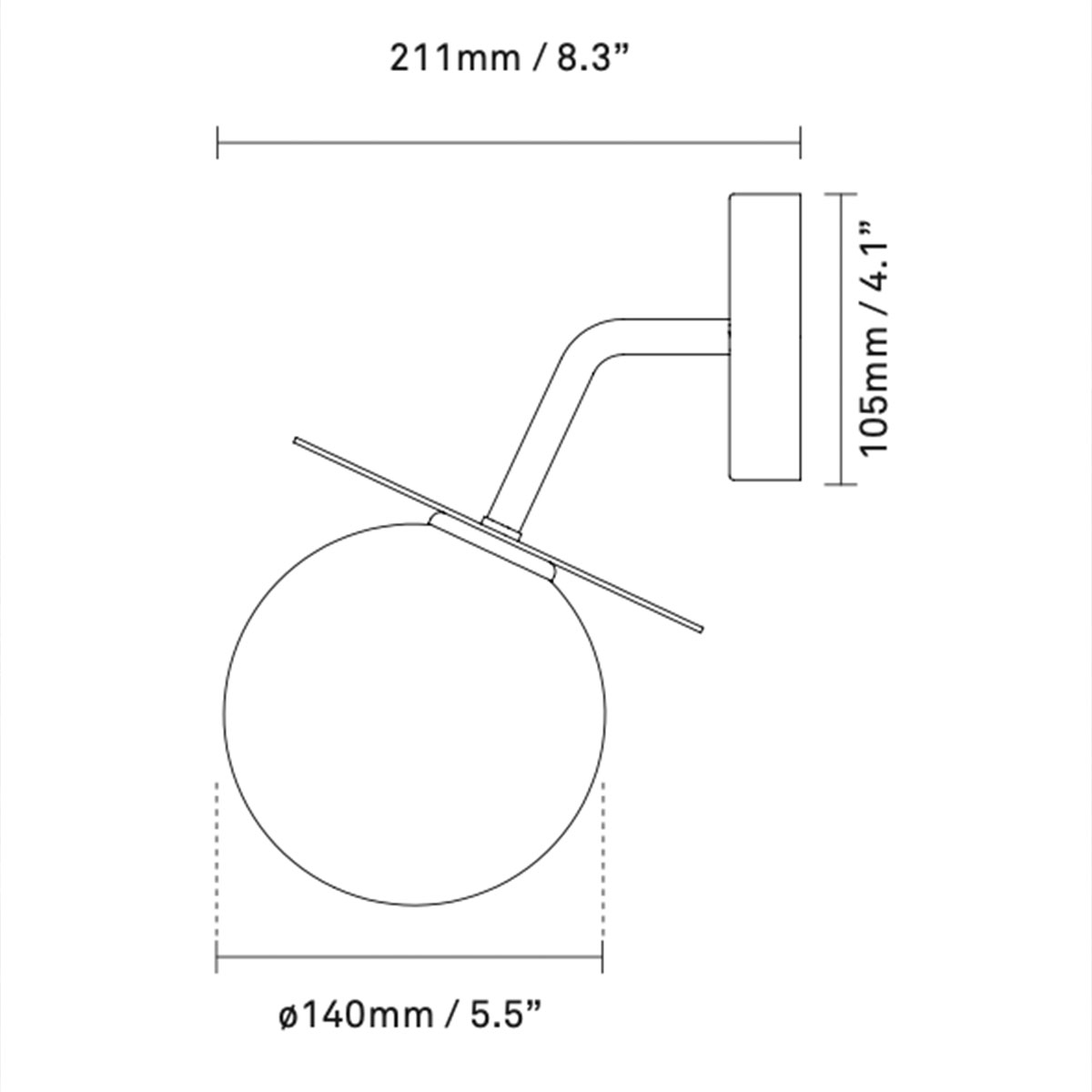 Liila Wall Outdoor Wandleuchte, B: 16 cm, H: 26 cm, Schwarz, Opalglas