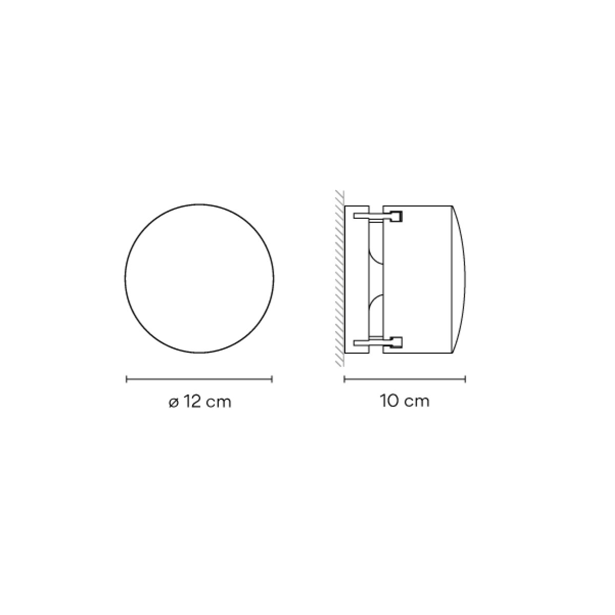 Scotch Wand-/ Deckenleuchte, Ø: 12 cm, Retrofit G9