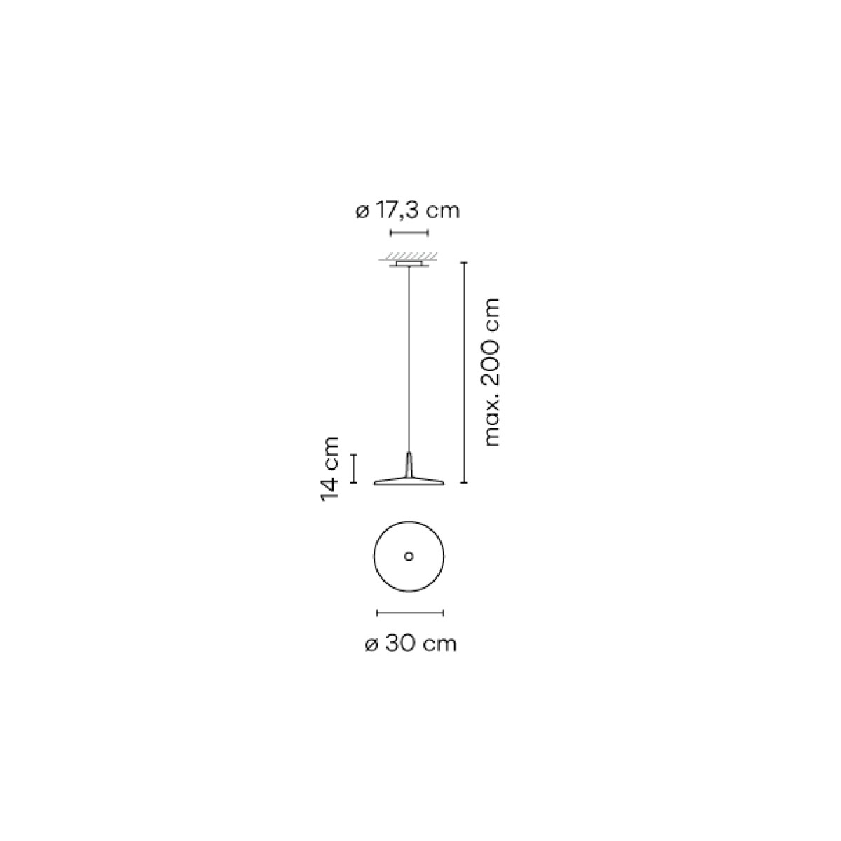 Skan 0270 Pendelleuchte, Ø: 30 cm, Terra Rot, Casambi, Extra-Warmweiß 2700K