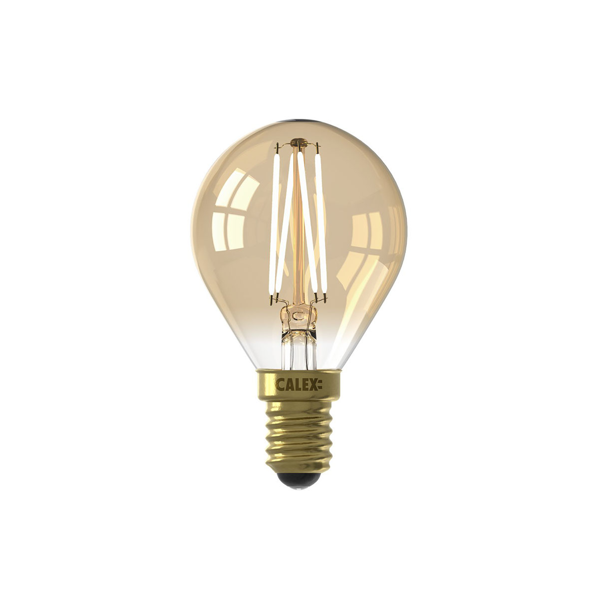 Globe LED Lampe P45 3,5W E14 gold dimmbar