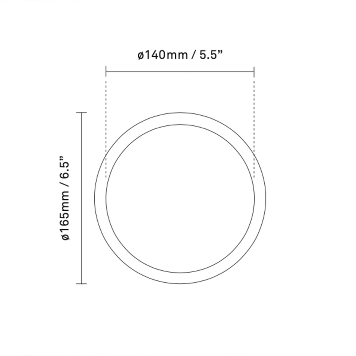 Liila Outdoor Wandleuchte, B: 16,5 cm, H: 16,5 cm, Schwarz, Opalglas