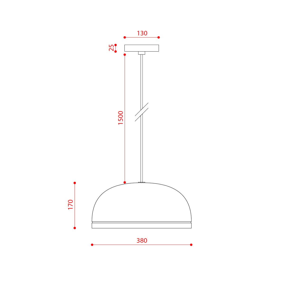 Molly 556.23 Pendelleuchte Ø: 38 cm, Kupfer, Messing