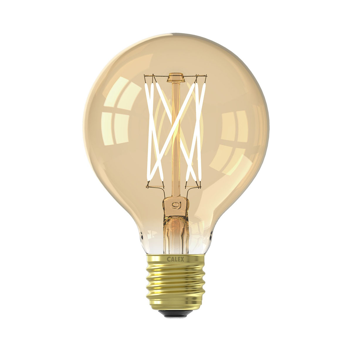 Globe LED Filament Lampe G80 4W E27 gold dimmbar