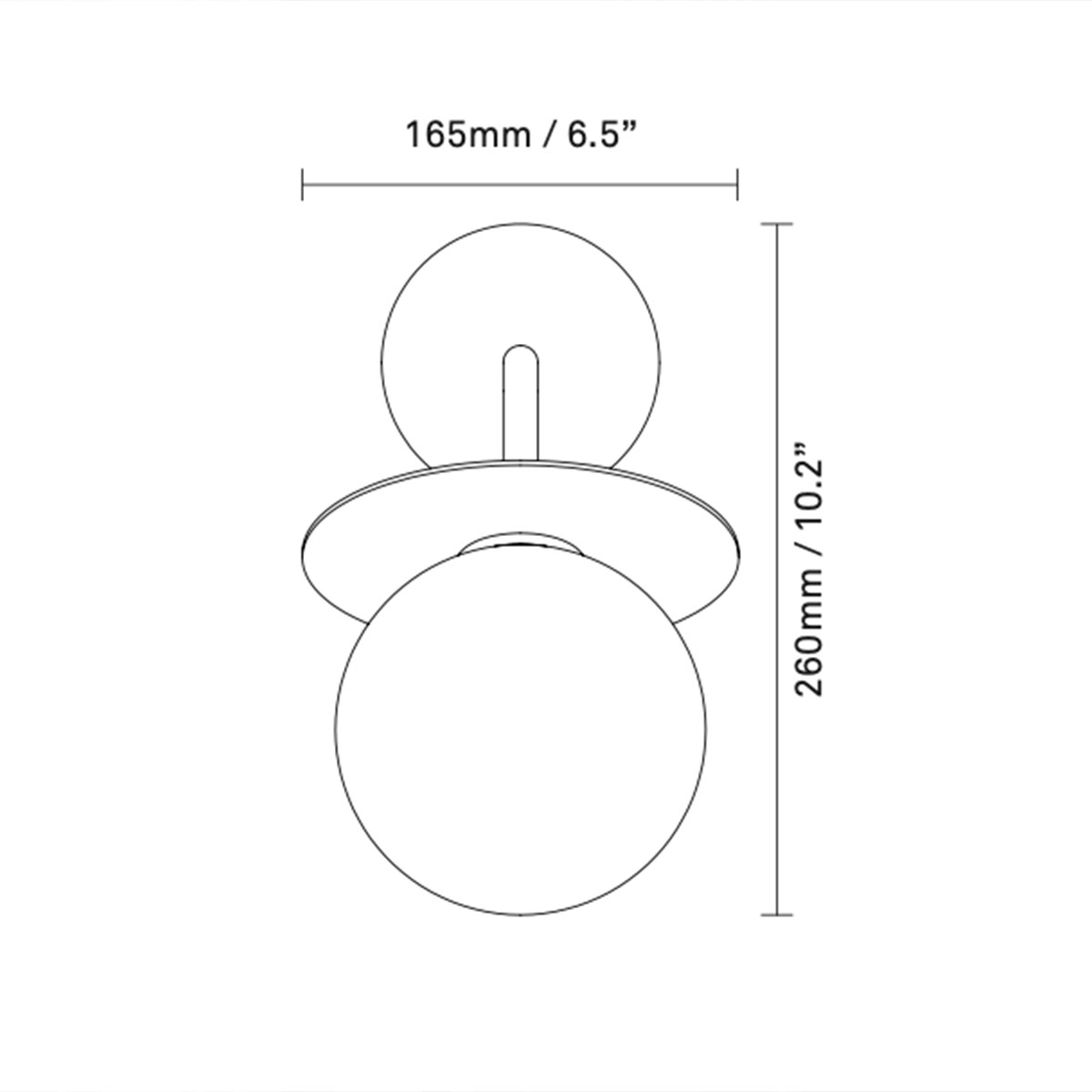 Liila Wall Outdoor Wandleuchte, B: 16 cm, H: 26 cm, Schwarz, Opalglas