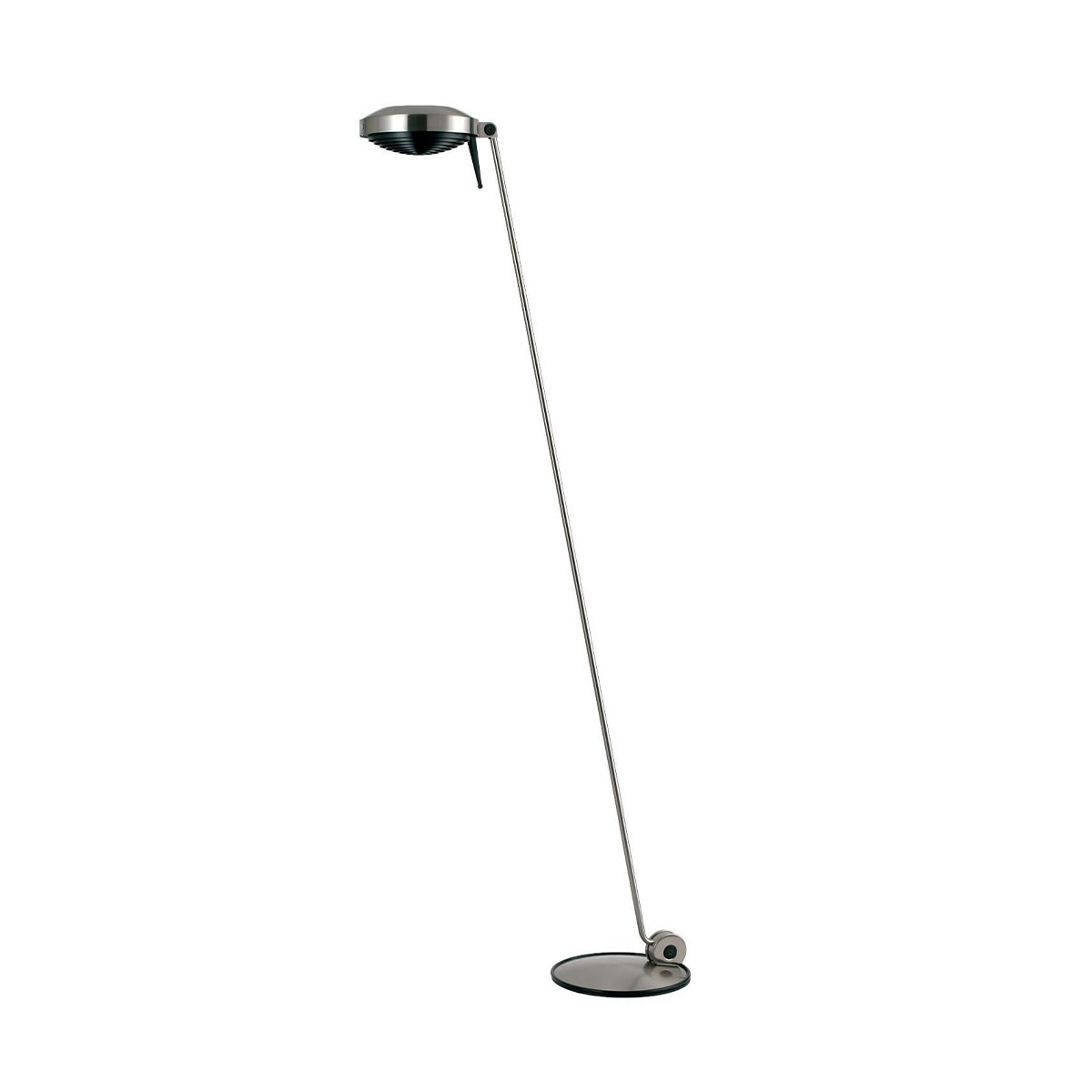 Elle 1 LED Stehleuchte, H: 180 cm, Nickel gebürstet, Warmweiß 3000K